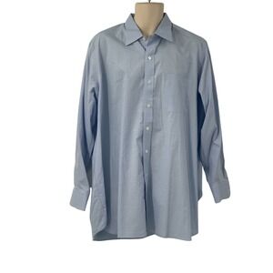Hamilton Men's Long Sleeve Button Up‎ Shirt Blue/Yellow Windowpane Plaid Size XL